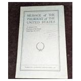 Taft - Message Of The President Of the United Stat