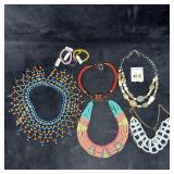Collection of Artisan Beaded Necklaces Stone Jewel