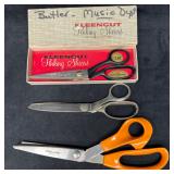 Lot of Three Vintage Pinking Shears Kleencut Wiss
