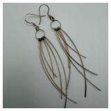 Multi Strand Dangle Earrings Sterling Silver HG21