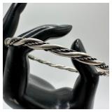 Twisted Design Rope Twist Cuff Bangle Bracelet M48