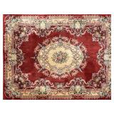 Classic Red Floral Medallion Area Rug 10 x 14 Aubu
