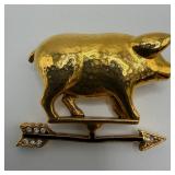Carolee Americana Pin Weathervane Brooch Pin