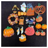 Halloween Fall Autumn Pumpkin Orange Theme Brooch