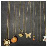 Gold Tone and Gold-Filled Necklace Collection Joan
