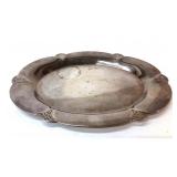 WM Rogers - Oval Silver Plate Tray with Scalloped