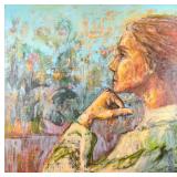 Christine Peloquin Original Mixed Media On Wood X1