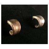 Sterling Silver Half-Hoop Earrings