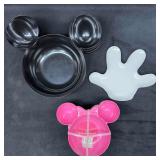 Mickey Mouse Hand Snack Plates Head Bowls by ZAK!