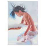 Large Original Acrylic On Canvas Jim Jackson Of A