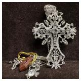 Sterling Silver Alexandra Gem CZ Accent Filigree C