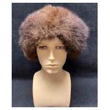 Dyed Raccoon Fur Hat With Plymouth New York Tag (K