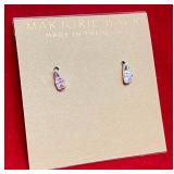 Marjorie Baer Sterling CZ Earrings