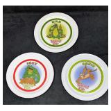 3 Rainforest Cafe Character Dinner Plates