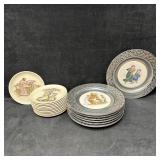 Collection of Kate Greenaway Decorative Plates Pew