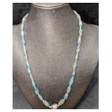 Vintage Italian Murano Art Glass Bead Necklace EEE