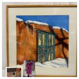 Signed Watercolor Painting by Shirley Lynn with Pe