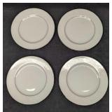 4 Retired International Fine China Juliet Salad Pl