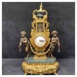Franz Hermle Imperial Italian Mantle Clock Marble