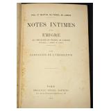 1913 Notes Intimes D