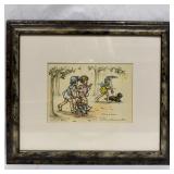 Germaine Bouret Vintage French Children and Dog Il
