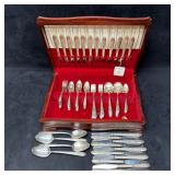 106 Pc Wm Rogers Mfg Co Extra Plate Silverplate Fl