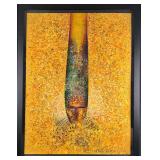 Chidi Kwubiri Original Framed Acrylic On Paper  X1