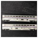 Pair Walthers Amtrak Superliner HO Scale Passenger
