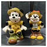 Disney Safari Mickey and Minnie Mouse Character Ta