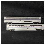 Pair Walthers Amtrak Superliner HO Scale Model Coa