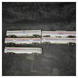 Five Amtrak HO Scale Passenger Cars