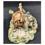 Capodimonte Figurine Milio Boy With Dog