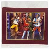 Contemporary African Style Folk Art Musicians Prin