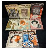 8 Vintage Jazz Sheet Music Big Bad Bill - Is Sweet