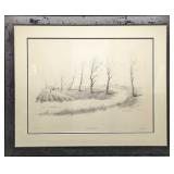 Framed Herb Jones LE Hunt Club Road Print