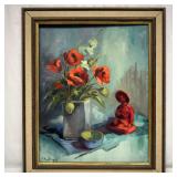 Edith Van Alstyne Oriental Mood Original Oil Still