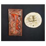 Earthenware Wall Art Lot Of Two