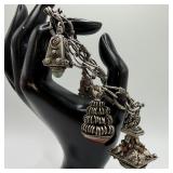 Etruscan Revival Style 800 Silver Silverwork Charm