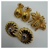 Joan Rivers Gold Tone Bee and Shell Motif Jewelry