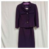 Manuel Pertegaz Barcelona Madrid Purple Skirt Suit