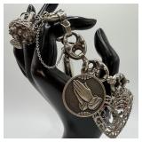 Danecraft Charm Bracelet Sterling Silver Ornate Ch