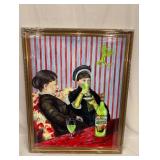 Original Acrylic on Canvas Signed Pacovsky Absente