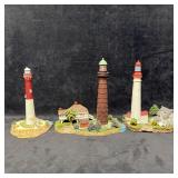 Three Harbour Lights New Jersey Lighthouse Figurin