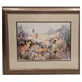 Framed S&N Anita Connelly Underwater Fish Print