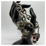Renaissance Revival Style Costume Jewelry Bracelet