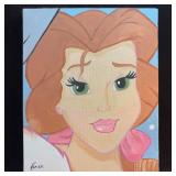 Belle Inspired Portrait Painting by Karen Hand Pai