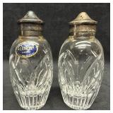 Lenox Saratoga Crystal Salt and Pepper Shakers