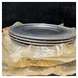 Set of 8 Wilton Armetale Pewter Plates Colonial Wi