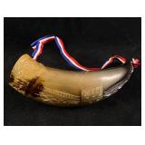 Chile Souvenir Ox-Horn Decoration