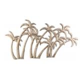 Vintage Metal Hanging Tropical Palm Trees